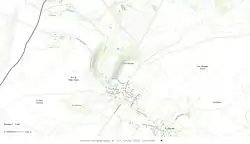 Karte der Tumulus-Stätte, Les Chirons Bougon, Esri World Topographic Map, auf geoportail.gouv.fr