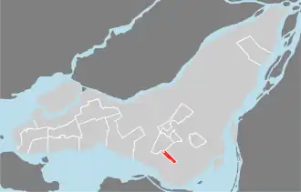 Lage von Montréal-Ouest in der Agglomeration Montreal