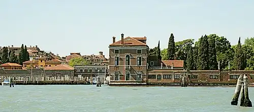 Das Casino degli Spiriti und die Gärten des Palazzo Contarini dal Zaffo.