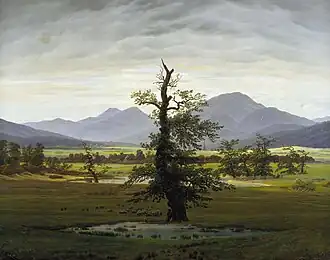 Einsamer Baum (C. D. Friedrich) und Auf Vorposten (G. F. Kersting)