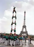 Torre de set in París, Castellers de Vilafranca, 1993