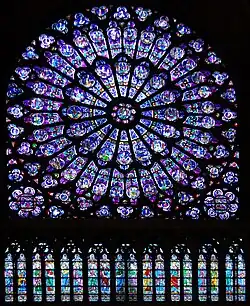 Große Rose des Nordquerhauses von Innen