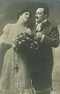 Porträt von Cavalieri und Enrico Caruso, um 1905/1907
