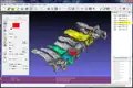 Eingefärbte Halswirbelknochen in MeshLab.