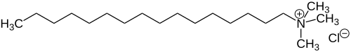 Strukturformel von Cetrimoniumchlorid