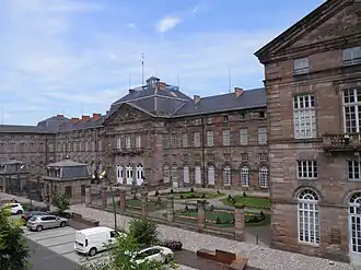 Stadtseitige Fassade von 1853/57