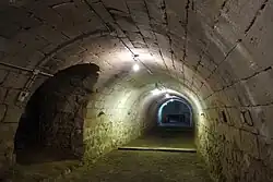 Kellergewölbe des ehemaligen Schlosses Le Bas