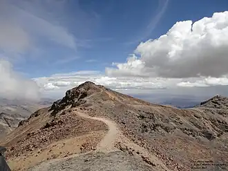 Gipfelansicht in Richtung Ost (Okt. 2012)