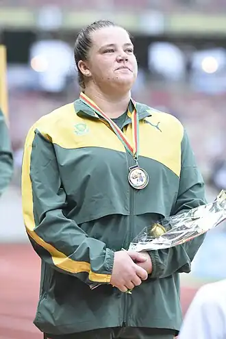 Colette Uys bei den Afrikameisterschaften 2024 in Douala