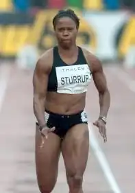 Die siebtplatzierte Chandra Sturrup war unter anderem Vizeweltmeisterin von 2001