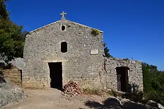 Kapelle knapp unterhalb des Gipfels