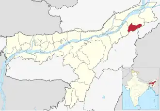 Lagekarte des Distrikts