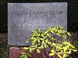 Charles Albert de Burlet (1882–1956), Hildegard de Burlet-Nieruch (1906–1996) Grab auf dem Ehrenfeld des Friedhof am Hörnli