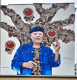 Hommage an Ben Wagin von Gita Kurdpoor und Mate Artist in der Niebuhrstraße 55, Berlin-Charlottenburg