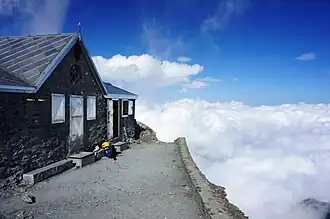 Die auch als Biwak genutzte Gipfelkapelle Nostra Signora del Rocciamelone