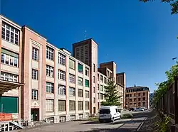 Das alte Fabrikgebäude in Freiburg