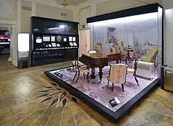 Der letzte Pleyel-Flügel (Nr. 14810), auf dem Chopin ab November 1848 bis zu seinem Tod spielte und komponierte (Frédéric-Chopin-Museum Warschau).