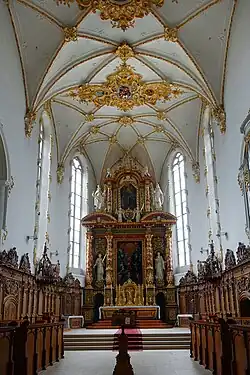 Chor mit Tabernakel des Kloster Mariastein