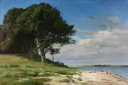 Strandpartie in Bramsnæsvig auf Seeland (1911)