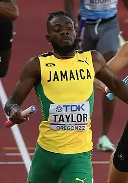 Christopher Taylor (hier in der 4-mal-400-Meter-Staffel) erreichte Platz sieben