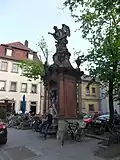 Der Chronosbrunnen (1770–1772) an der Hofstraße in Würzburg von Johann Peter Wagner