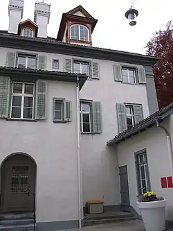 Ehemaliges Gastlokal «Staubiges Hüetli», Ort der Ermordung des Jörg Jenatsch