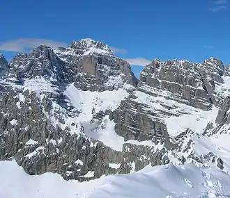 Cima Brenta von Osten (Piz Galin)