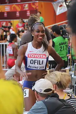 Cindy Sember, frühere Cindy Ofili – ausgeschieden als Siebte des dritten Halbfinals