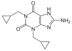 Struktur von Cipamfyllin