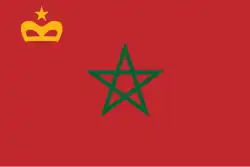 Handelsflagge von Marokko