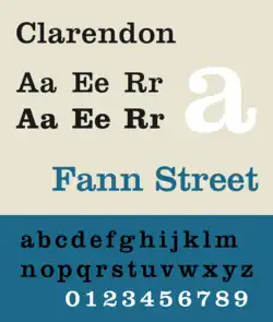 Schriftbeispiel für Clarendon