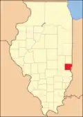 Clark County seit 1830, als das Coles County abgespalten wurde