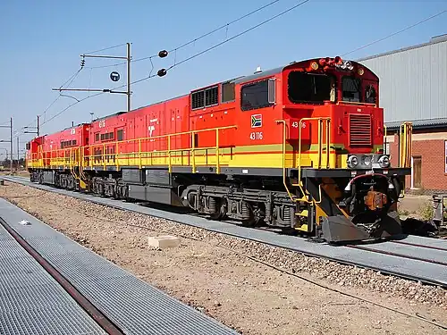 Lokomotive 43 116 in Pyramid South am 14. Mai 2013
