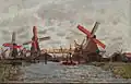 Claude Monet: Windmühlen in der Nähe von Zaandam