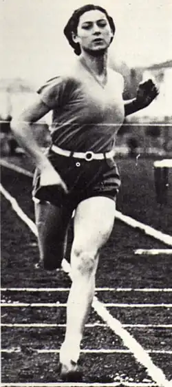 Die Olympiavierte von 1936 Claudia Testoni wurde Europameisterin und egalisierte dabei den bestehenden Weltrekord