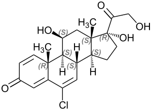 Strukturformel Cloprednol