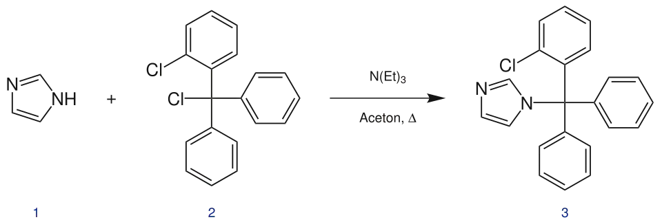 Synthese von Clotrimazol