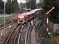 Ein 474 bei der Einfahrt in den Bahnhof Blankenese