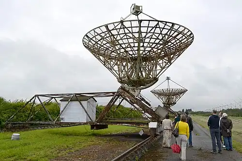 Zwei Antennen des Half-Mile Telescope