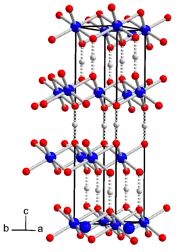 Kristallstruktur von Cobalthydroxidoxid