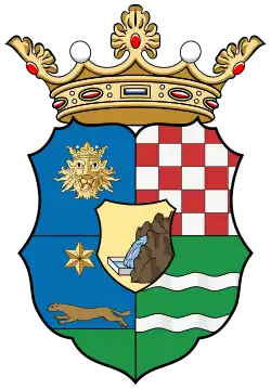 Wappen des Komitats Agram (Zagreb/Zágráb)