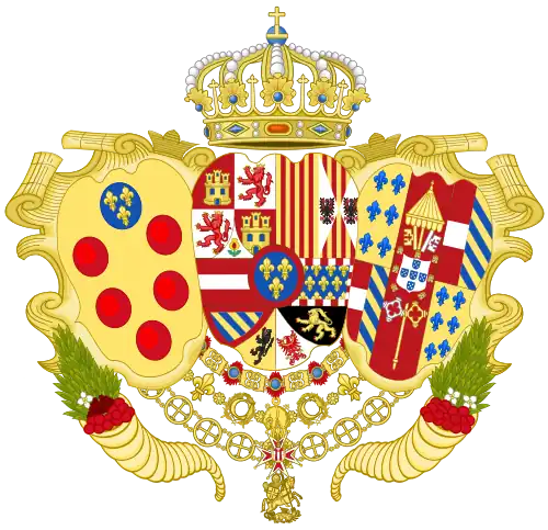 Wappen als Herzog von Parma, Piacenza und Guastalla