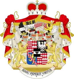Vereinigtes Wappen derer von Colloredo-Mansfeld seit 1789