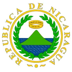 Wappen Nicaraguas 1854–1908