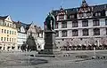 Brunnen um Prinz-Albert-Denkmal, Marktplatz (50° 15′ 29,9″ N, 10° 57′ 53″ O50.25830555555610.964722222222)