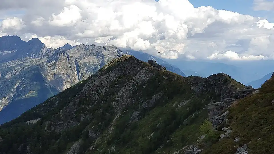 Blick nach Südosten zu Cogn und Matro.
