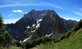 Col Nudo von Norden betrachtet