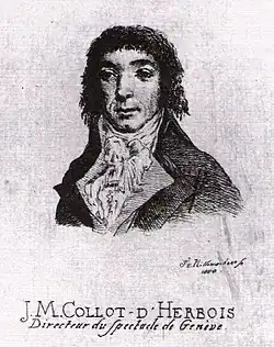 J.-M. Collot d’Herbois. Directeur du spectacle de Genève von Hillemacher (1880)
