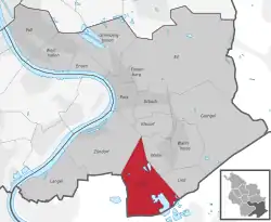 Abgrenzung Stadtteil Libur in Porz