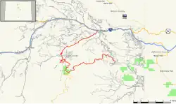 Karte der Colorado State Highway 103